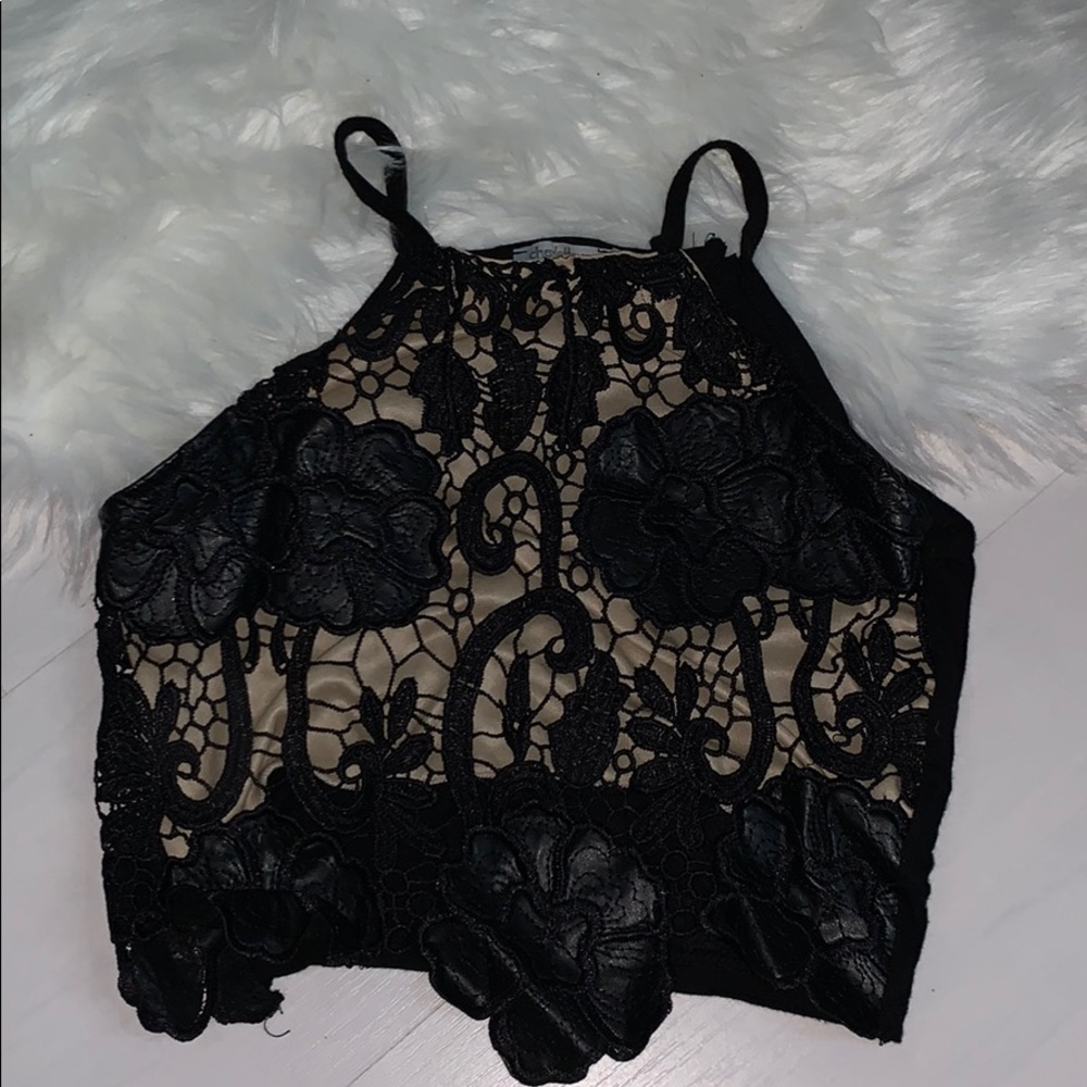 Lace crop top